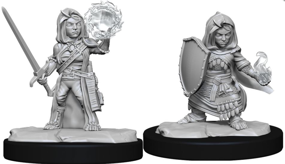 Pathfinder Deep Cuts Unpainted Miniatures: W14 Halfling Cleric Female